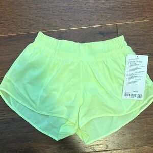 Women's Neon Yellow Shorts